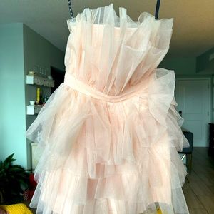 Glitter pink dress worn once